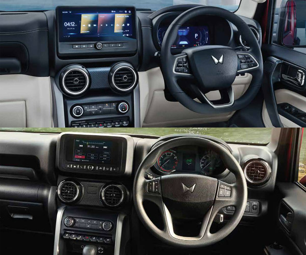 Mahindra Thar Facelift interior