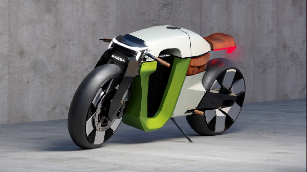 Škoda Unveils Futuristic Slavia B Motorcycle Concept
