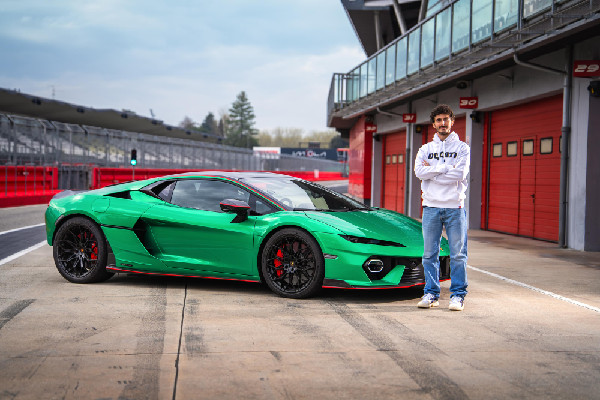 Francesco Bagnaia Tests Lamborghini Temerario