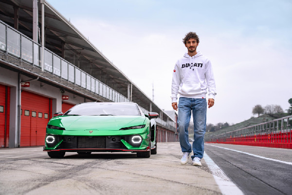 Francesco Bagnaia Tests Lamborghini Temerario
