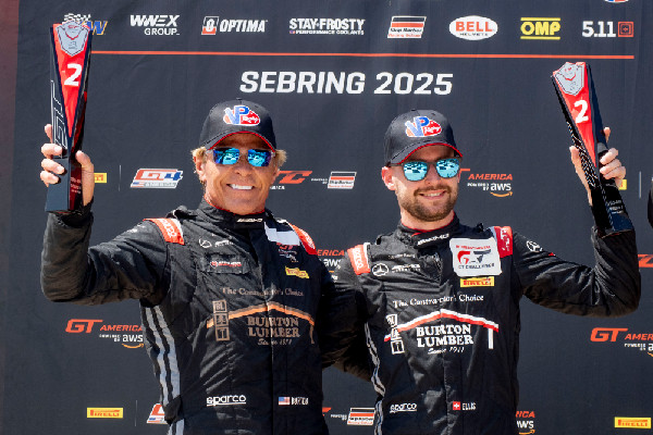 Burton and Ellis Excel at Sebring GT Challenge