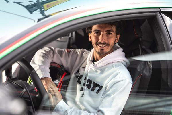 Francesco Bagnaia Tests Lamborghini Temerario