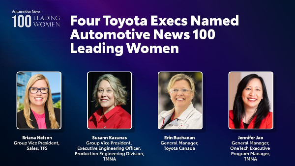 Toyota Leaders Recognised in Auto Industry