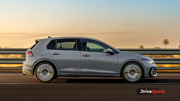 Volkswagen Golf GTI Review side running shot