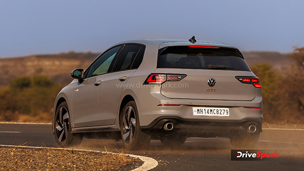 Volkswagen Golf GTI Review rear tracking shot