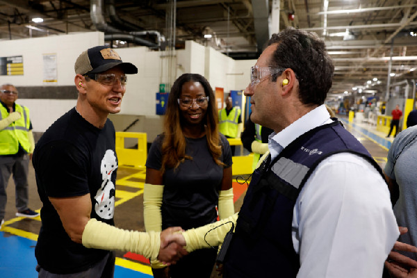 Filosa Visits Michigan Plants Before CEO Role