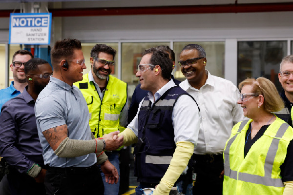 Filosa Visits Michigan Plants Before CEO Role