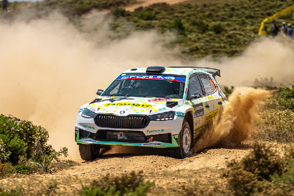 Italian Škoda Crew Wins WRC2 at Sardegna