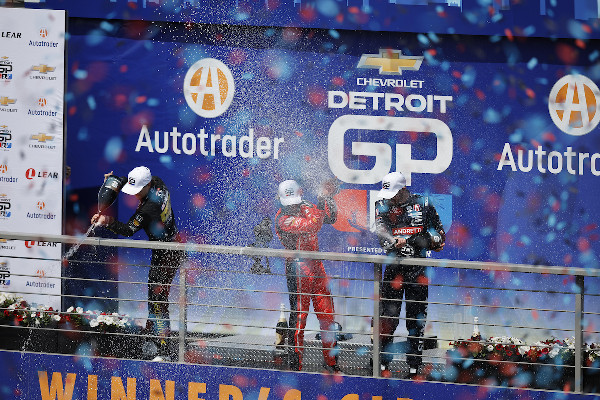 Kirkwood Wins Detroit Grand Prix for Honda
