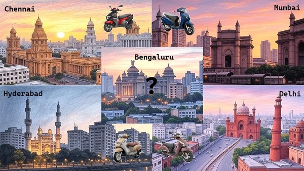 5 Indian Cities Imagined As Scooters 5 Indian Cities Imagined As Scooters