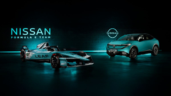Nissan Formula E Team's Teal Blue Livery in London