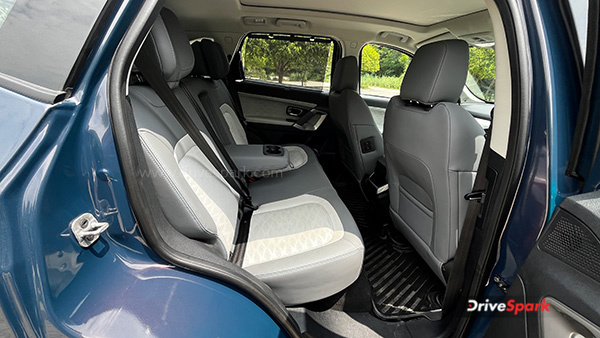 tata harrier ev rear seats tata harrier ev rear seats
