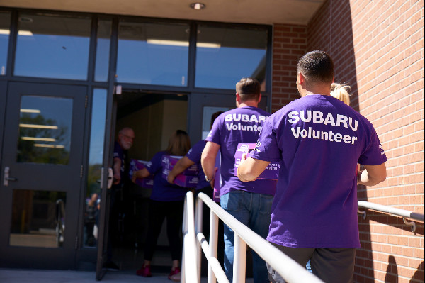 Subaru and Max Greenfield Support Teachers