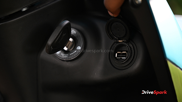 TVS Jupiter 110 USB Charging Port