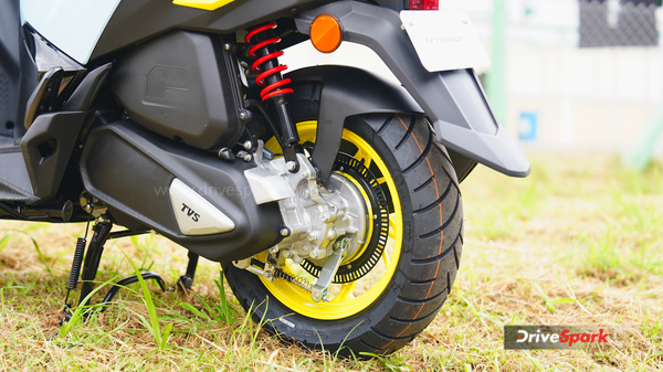 tvs ntorq 150 review rear suspension