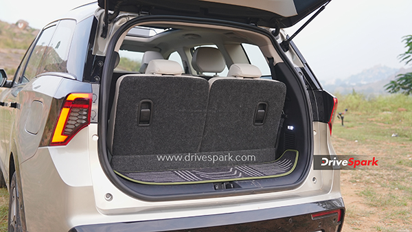 Mahindra XEV 9S First Drive Review boot space