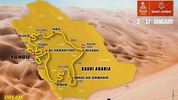 2026 Dakar Rally Route