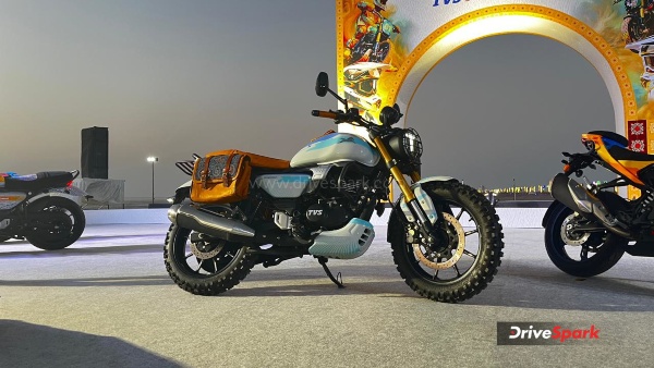 TVS Reveals Custom Apache amp amp Ronin Bikes At Rann Utsav