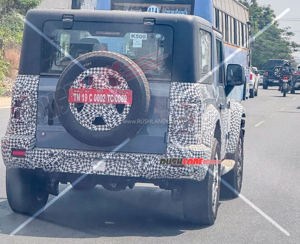 2026 mahindra thar facelift spied