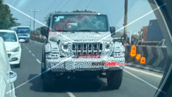 2026 mahindra thar facelift spied