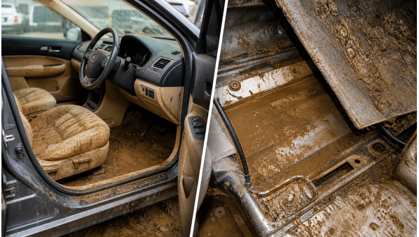 Flood-damaged used cars: Expert inspection guide to avoid costly repair traps and hidden safety risks when buying pre-owned vehicles