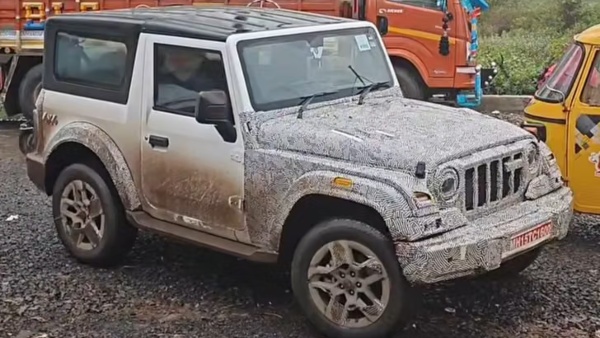 Mahindra Thar 3-Door Facelift Spied Testing Mahindra Thar 3-Door Facelift Spied Testing