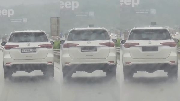 Toyota Fortuner With Plate-Concealing Cover Toyota Fortuner With Plate-Concealing Cover
