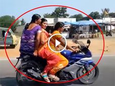 ಸೀರೆ ಉಟ್ಟ ಮಹಿಳೆಯರ ಯಮಹಾ ಬೈಕ್ ಸವಾರಿ - ವಿಡಿಯೋ ವೈರಲ್