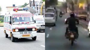 ಆಂಬ್ಯೂಲೆನ್ಸ್ ಗೆ ದಾರಿ ಬಿಡದ ಇಂತವರನ್ನ ಏನು ಮಾಡಬೇಕು ನೀವೆ ಹೇಳಿ...