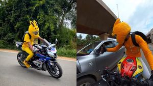 ವಿಶೇಷ ವೇಷಭೂಷಣ ಧರಿಸಿ ಸ್ಟಂಟ್ ಮಾಡುವ ಕ್ರೇಜಿ ಬೈಕ್ ರೈಡರ್ ಈಗ ಬೆಂಗಳೂರು ಪೊಲೀಸರ ಅತಿಥಿ