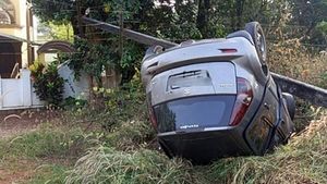 Udupi: ಮಾರುತಿ ಸುಜುಕಿ ರಿಟ್ಜ್ ಪಲ್ಟಿ... ಪ್ರಯಾಣಿಕರು ಸುರಕ್ಷಿತ, ಅದ್ಭುತ ಈ ಕಾರು!