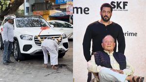 ದೀಪಾವಳಿ ಹಬ್ಬಕ್ಕೆ ಹೊಸ ಬೆಂಝ್ ಕಾರು ಖರೀದಿಸಿದ ಸಲ್ಮಾನ್‌ ಖಾನ್‌ ತಂದೆ... ಕಾರಿಗೆ ವಿಶೇಷ ಪೂಜೆ