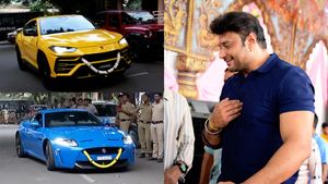 ದೀಪಾವಳಿ ಪ್ರಯುಕ್ತ ಐಷಾರಾಮಿ ಕಾರುಗಳಿಗೆ ಪೂಜೆ ಸಲ್ಲಿಸಿದ ನಟ ದರ್ಶನ್.. ಬೆಲೆ ಕೇಳಿದ್ರೆ ತಲೆ ತಿರುಗುತ್ತೆ!