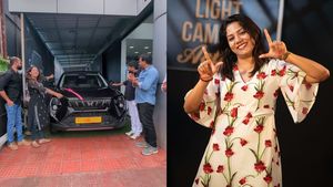 ಮಹೀಂದ್ರಾದ 5-ಸ್ಟಾರ್ ಸೇಫ್ಟಿ ಕಾರು ಖರೀದಿಸಿದ ಸುಂದರ ರೂಪದರ್ಶಿ.. ಕೇಕ್ ಕಟ್ ಮಾಡಿ ಸಂಭ್ರಮಾಚರಣೆ!