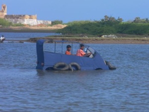 Engineering students designed amphibian Car Engineering students designed amphibian Car