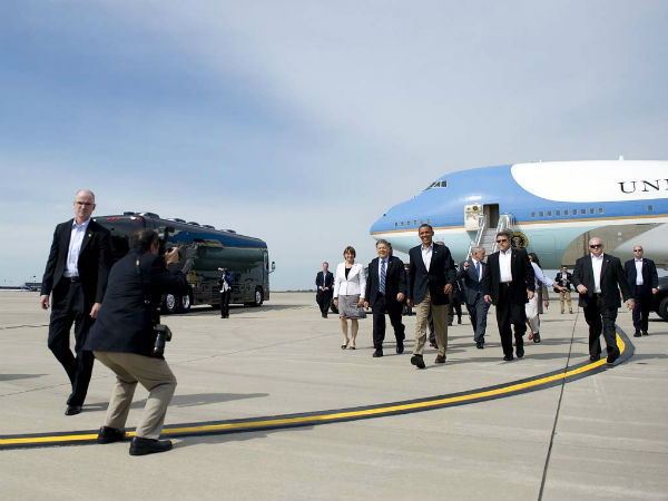 US President Barack Obama's Bus