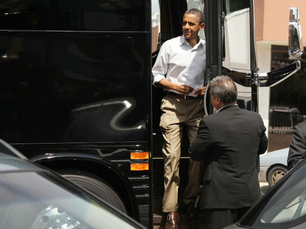 US President Barack Obama's Bus