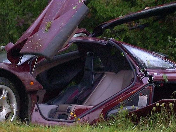 Mr Bean's Crashed McLaren F1