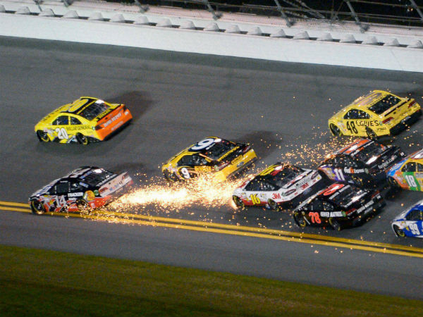 Car Crash During NASCAR Race