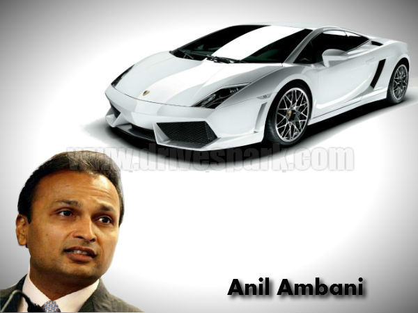 anil ambani- lamborghini gallardo