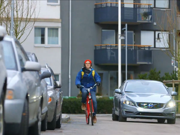 Volvo Cyclist Detection And Auto Braking System