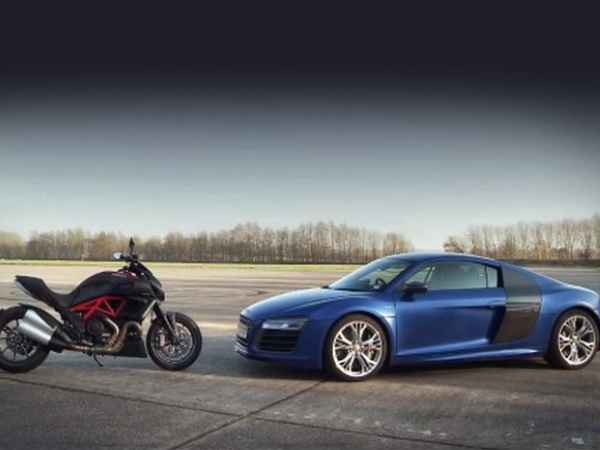 ಆಡಿ ಕಾರು vs ಡುಕಾಟಿ ಬೈಕ್ ರೇಸಿಂಗ್‌ನಲ್ಲಿ ವಿಜಯಿ ಯಾವುದು? 
