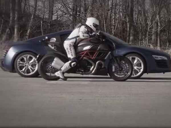 ಆಡಿ ಕಾರು vs ಡುಕಾಟಿ ಬೈಕ್ ರೇಸಿಂಗ್‌ನಲ್ಲಿ ವಿಜಯಿ ಯಾವುದು? 