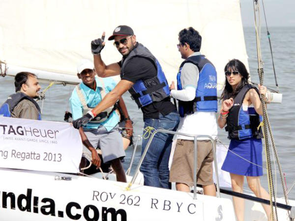 ಗಮನ ಸೆಳೆದ ರೈನಾ, ಧವನ್ ಬೋಟ್ ರೇಸಿಂಗ್‌ 