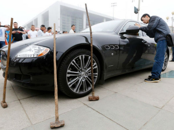 5 ಕೋಟಿ ಬೆಲೆಬಾಳುವ ಕಾರನ್ನು ಧ್ವಂಸ ಮಾಡಿದ ಮಸೆರಟಿ ಮಾಲಿಕ 