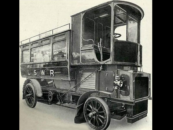 torquay road car company steam bus-circa 1907