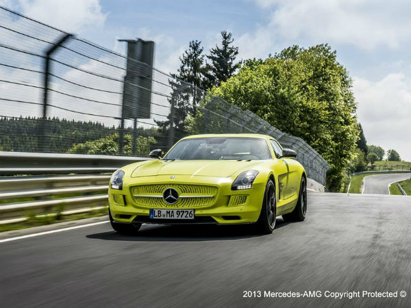 Mercedes SLS AMG Electric Drive Lap Record