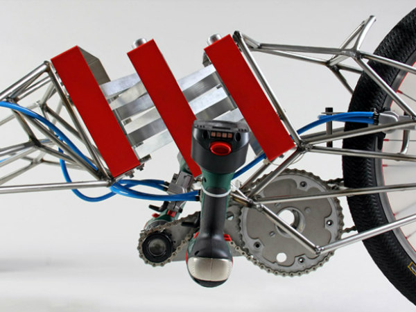 Screwdriver powered tricycle