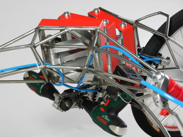 Screwdriver powered tricycle