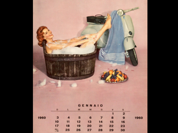 1960ರಿಂದ ಕ್ಲಾಸಿಕ್ ವೆಸ್ಪಾ ಕ್ಯಾಲೆಂಡರ್ 